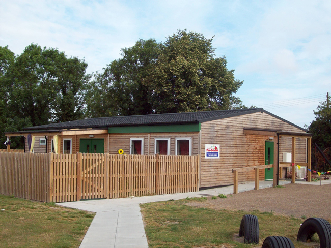 timber clad nursery building